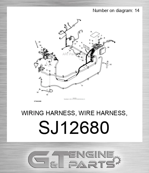 SJ12680 WIRING HARNESS, WIRE HARNESS, CONSO