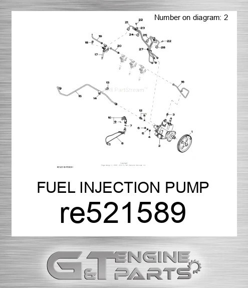 RE521589 FUEL INJECTION PUMP