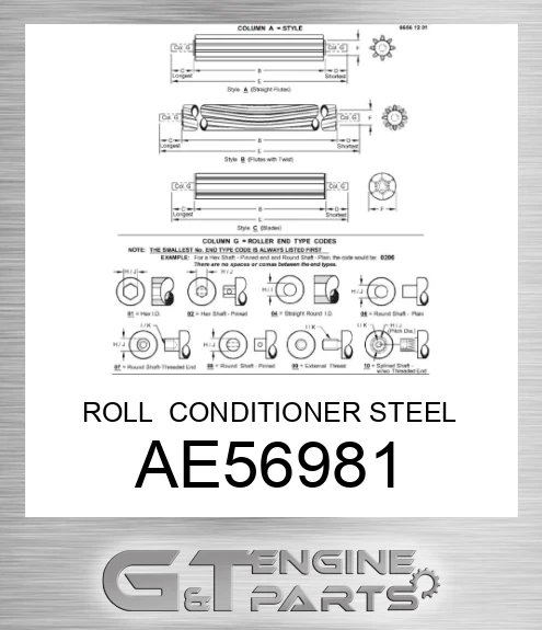 AE56981 ROLL CONDITIONER STEEL