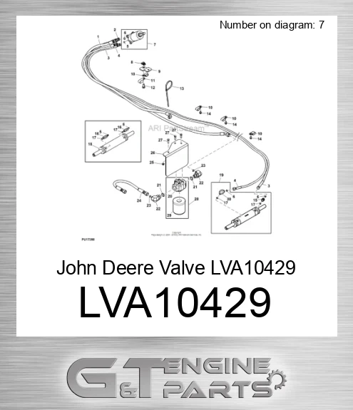 LVA10429 John Deere Valve LVA10429