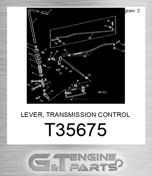 T35675 LEVER, TRANSMISSION CONTROL