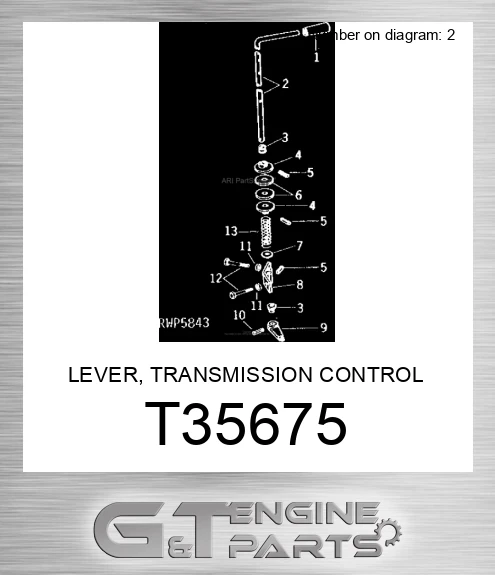 T35675 LEVER, TRANSMISSION CONTROL