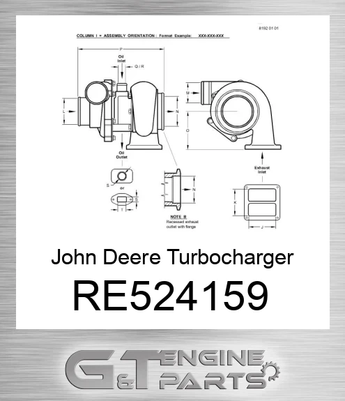 RE524159 Turbocharger