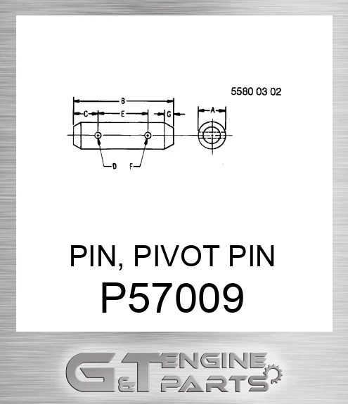 P57009 PIN, PIVOT PIN