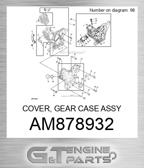 AM878932 COVER, GEAR CASE ASSY