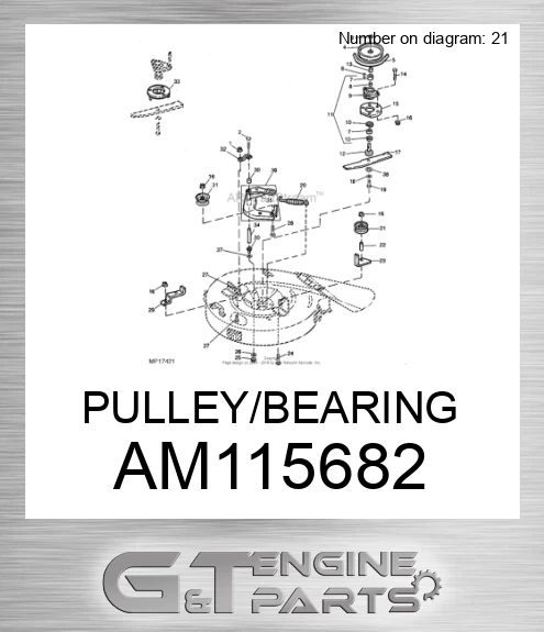 AM115682 PULLEY/BEARING
