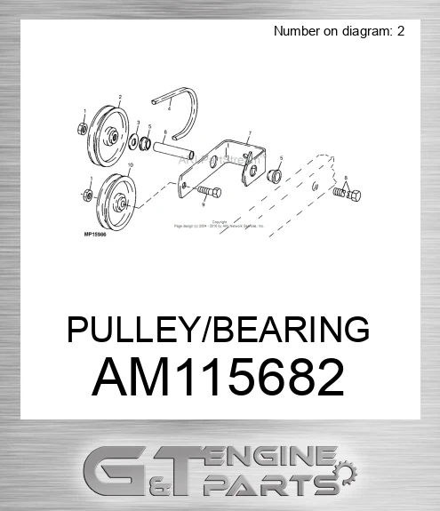 AM115682 PULLEY/BEARING