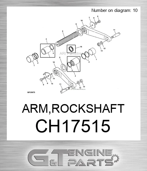 CH17515 ARM,ROCKSHAFT