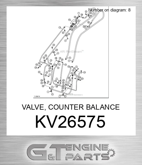 KV26575 VALVE, COUNTER BALANCE CARTRIDGE