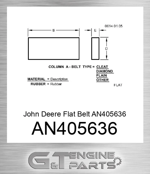 AN405636 Flat Belt