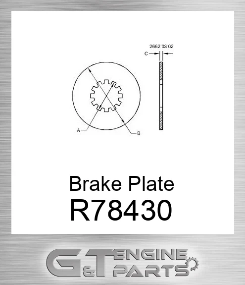 R78430 Brake Plate