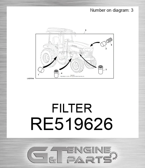 RE519626 Oil Filter