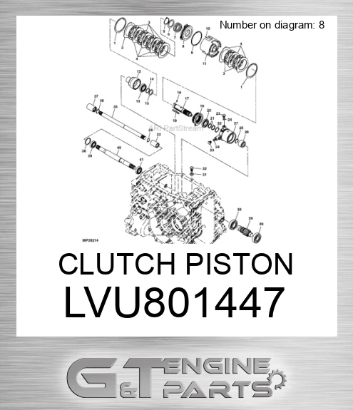 LVU801447 CLUTCH PISTON