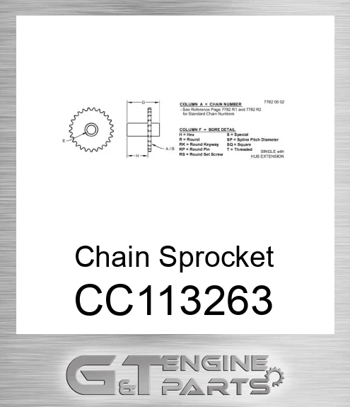 CC113263 Chain Sprocket