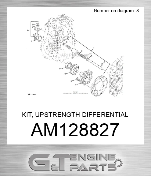 AM128827 KIT, UPSTRENGTH DIFFERENTIAL REPAIR