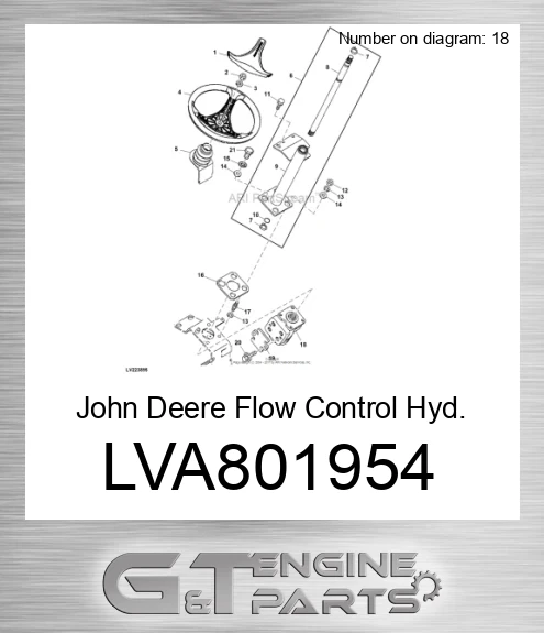 LVA801954 Flow Control Hyd. Valve