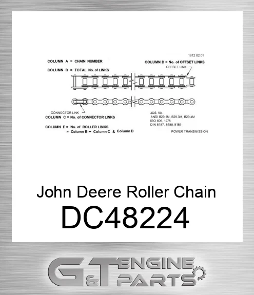 DC48224 John Deere Roller Chain DC48224