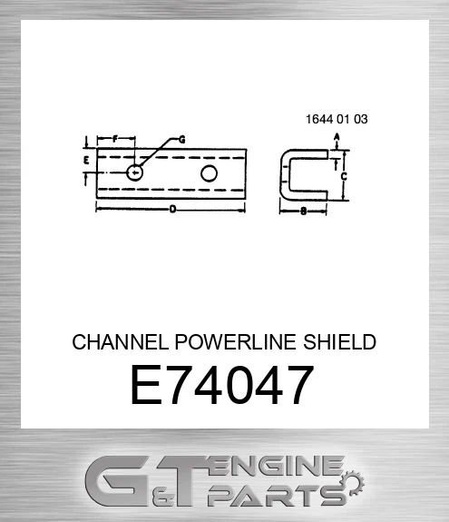 E74047 CHANNEL POWERLINE SHIELD