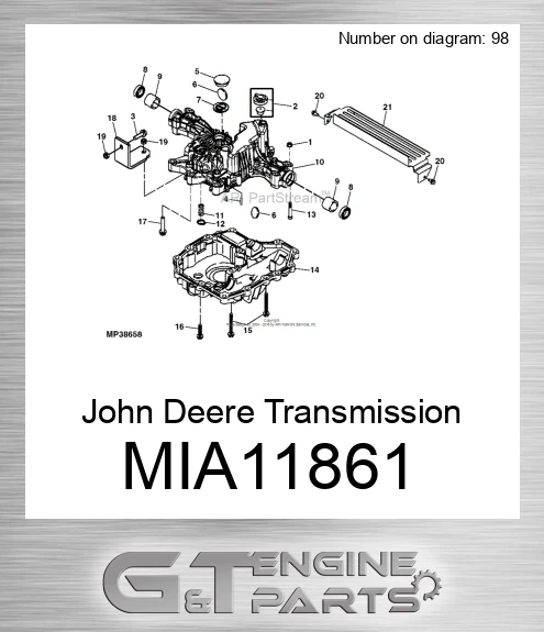 MIA11861 John Deere Transmission MIA11861