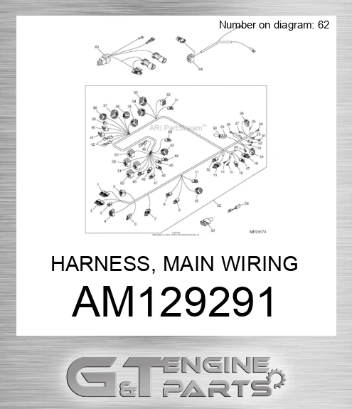 AM129291 HARNESS, MAIN WIRING