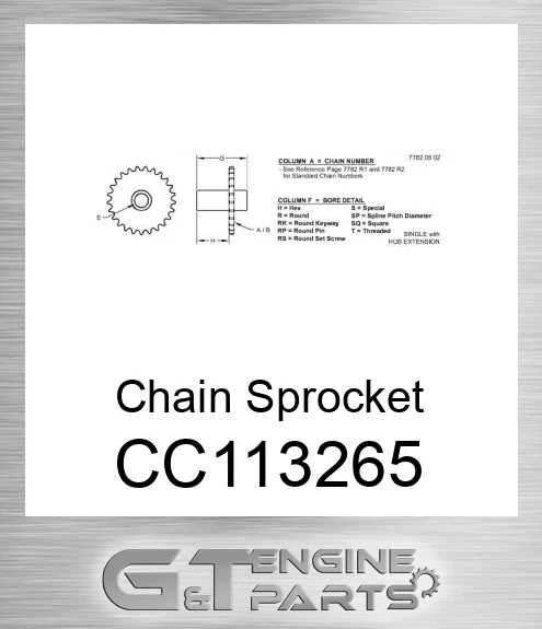 CC113265 Chain Sprocket