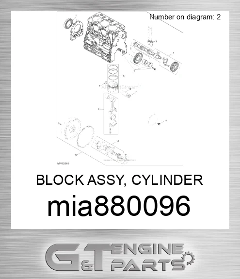 MIA880096 BLOCK ASSY, CYLINDER