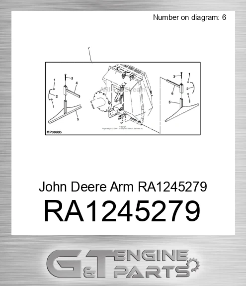 RA1245279 John Deere Arm RA1245279