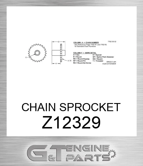 Z12329 CHAIN SPROCKET