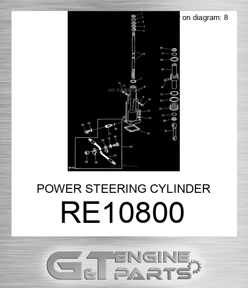 RE10800 POWER STEERING CYLINDER