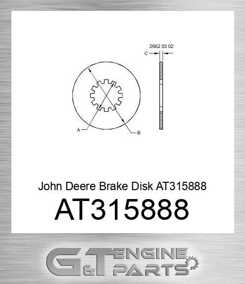 AT315888 Brake Disk