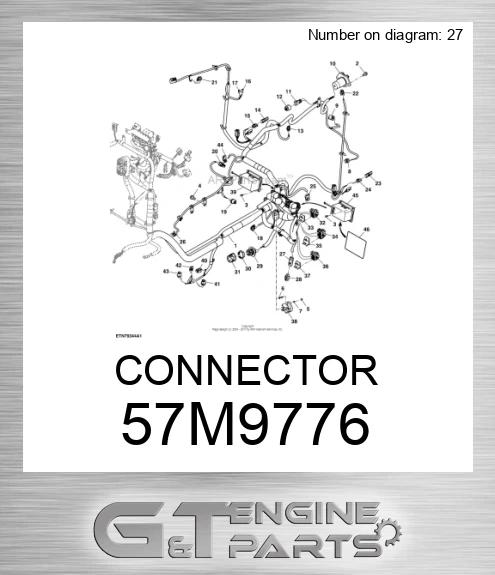 57M9776 CONNECTOR made to fit JOHN DEERE | LTD. WARRANTY
