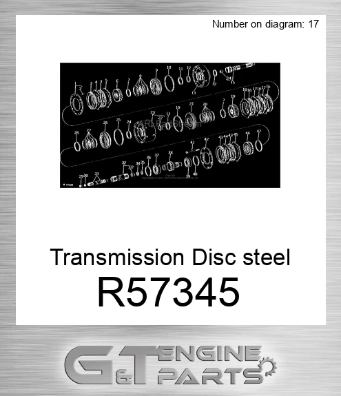 R57345 Transmission Disc steel