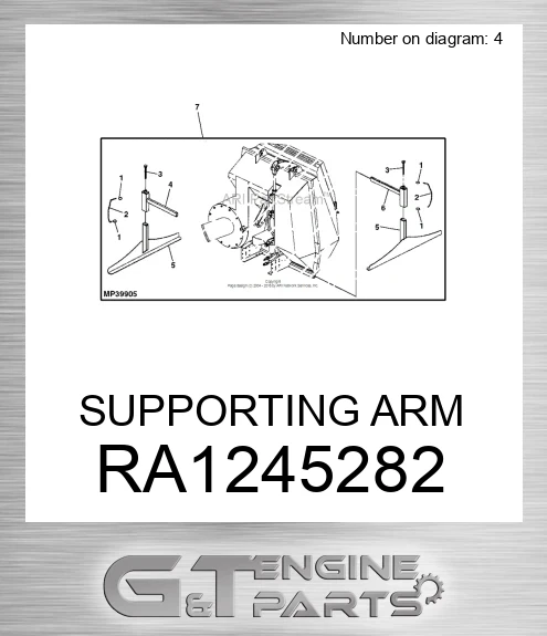 RA1245282 SUPPORTING ARM