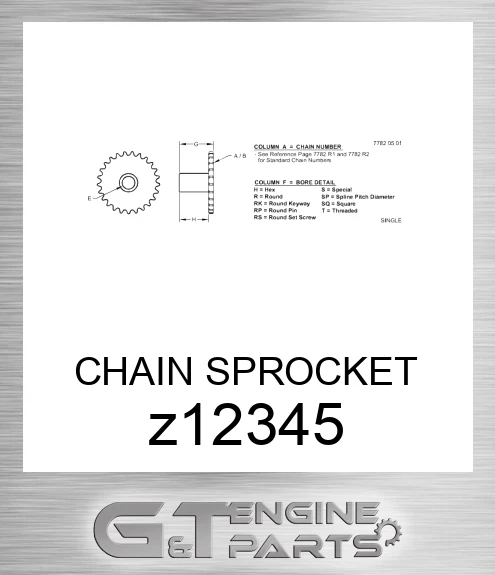 Z12345 CHAIN SPROCKET