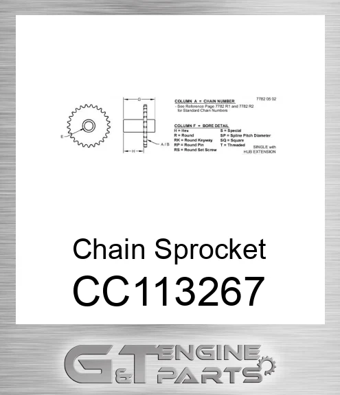 CC113267 Chain Sprocket