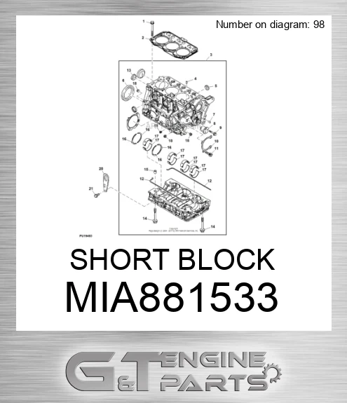 MIA881533 SHORT BLOCK