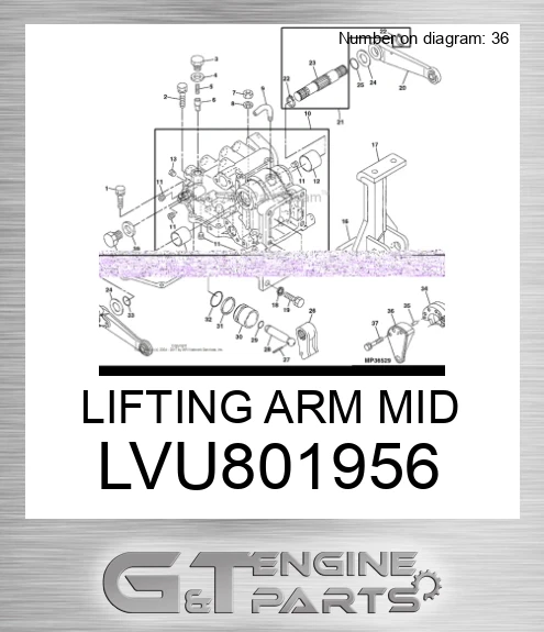 LVU801956 LIFTING ARM MID