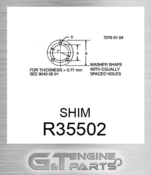 R35502 SHIM
