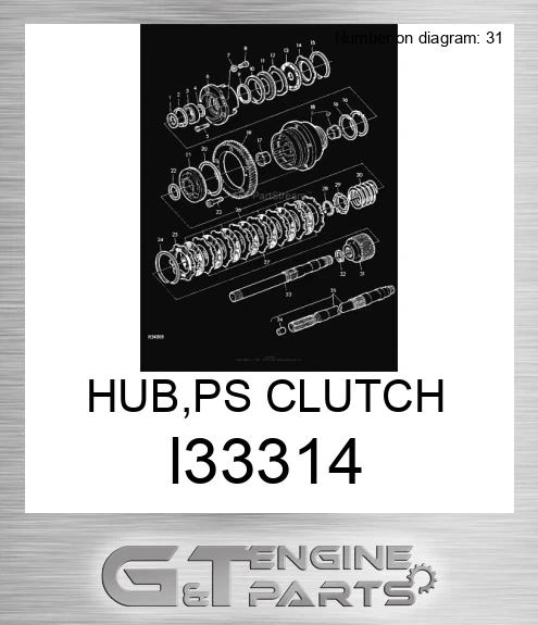 L33314 HUB,PS CLUTCH