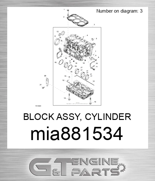 MIA881534 BLOCK ASSY, CYLINDER