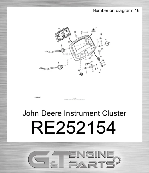 RE252154 Instrument Cluster