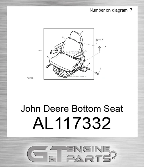 AL117332 Bottom Seat Cushion