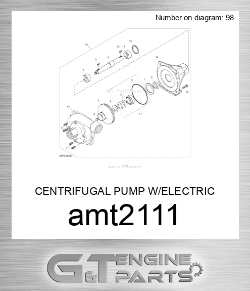 AMT2111 CENTRIFUGAL PUMP W/ELECTRIC CLUTCH