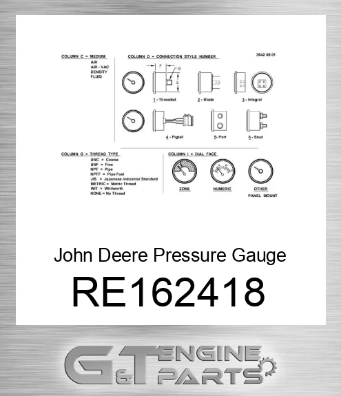 RE162418 Pressure Gauge