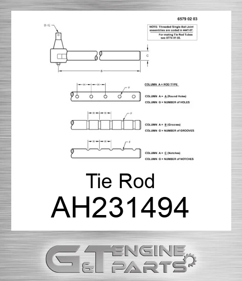 AH231494 Tie Rod