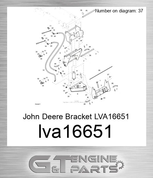 LVA16651 BRACKET, FRONT HITCH SUPPORT