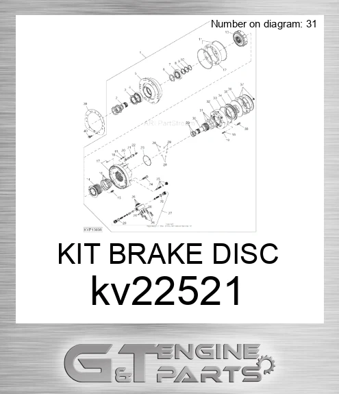KV22521 Replacement Brake Kit