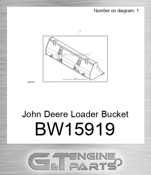 BW15919 Loader Bucket