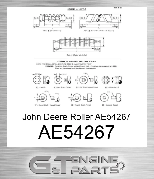 AE54267 John Deere Roller AE54267