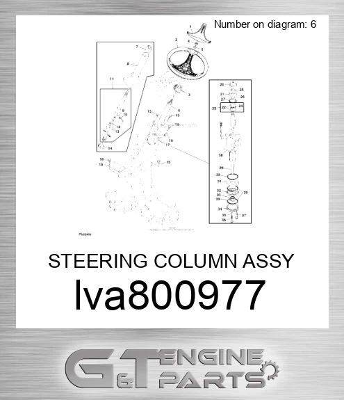 LVA800977 STEERING COLUMN ASSY